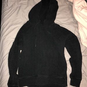 NWOT Black Textured Hoodie